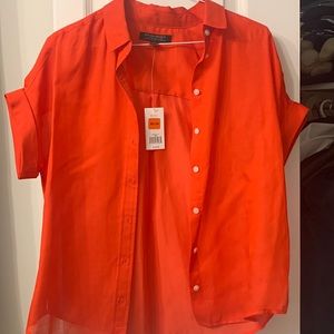 BNWT Banana Republic cotton-silk blend blouse